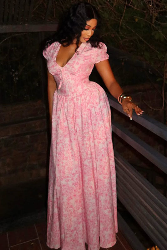 Retro prikket boble mini kjole