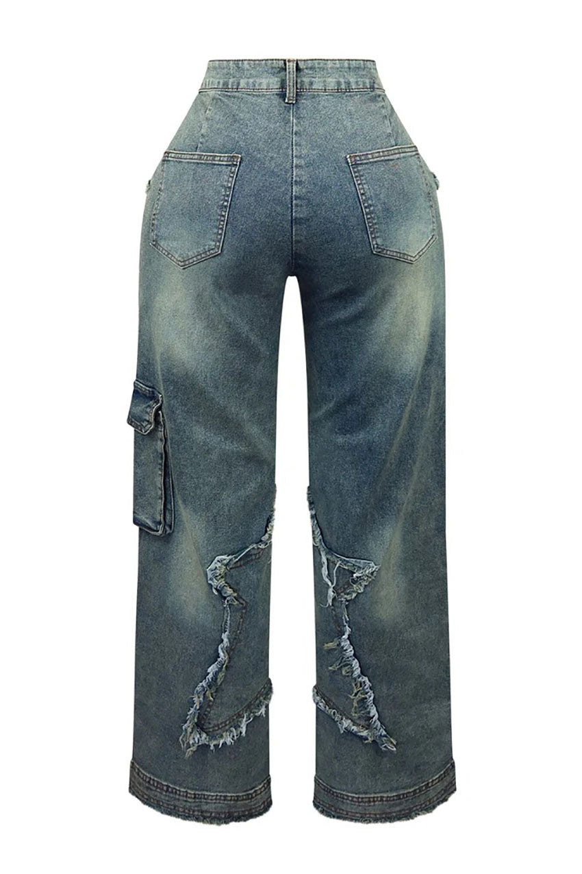 Star Tassel Fringe Wide-Been Hosen