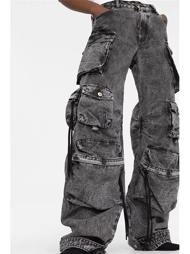 Street styl cargo denim