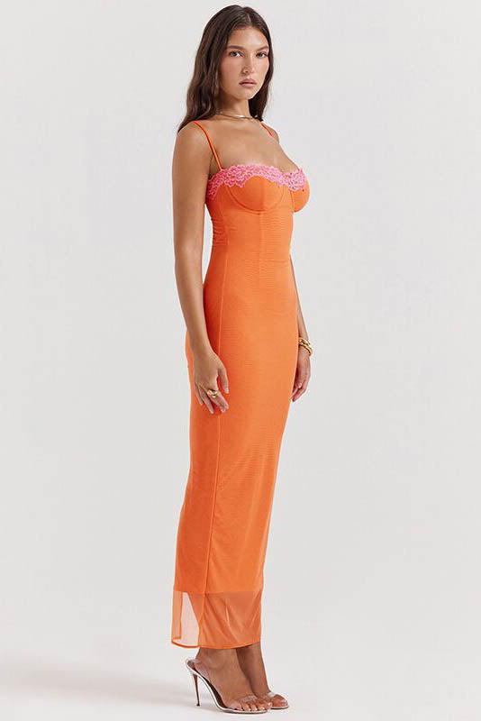 Summer Breeze Lace Strap Dress