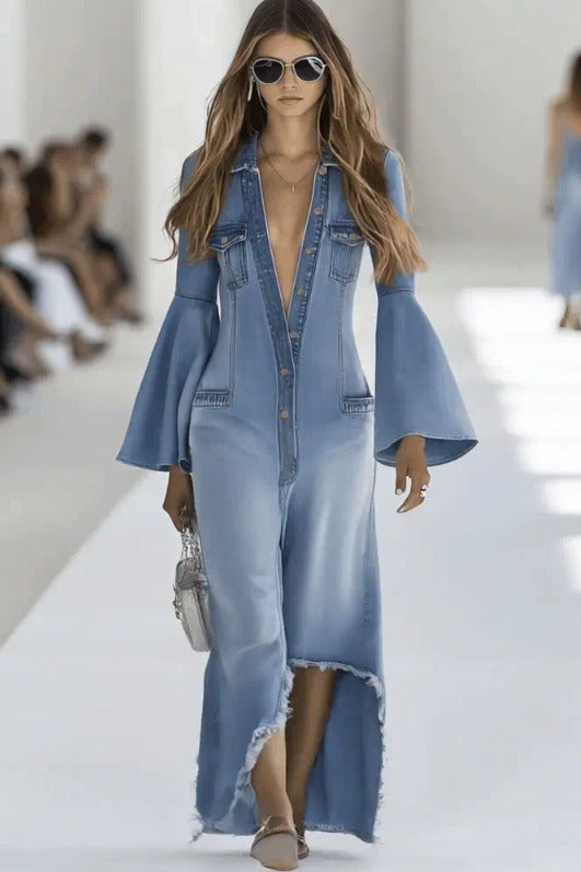 Rochie maxi slip cu un umăr Lucinda