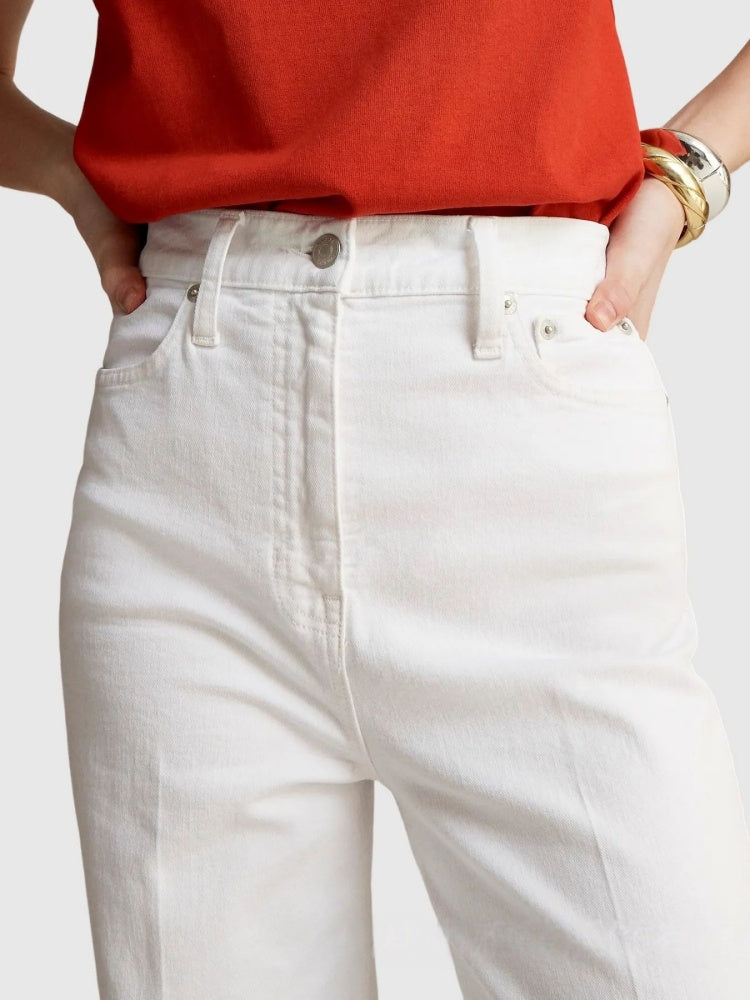 Klassiska tvättade flare-jeans