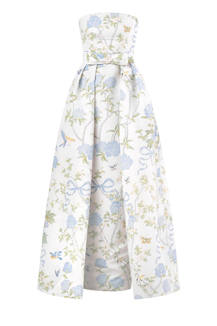 Elizabeth Butterfly Flower Maxi Dress
