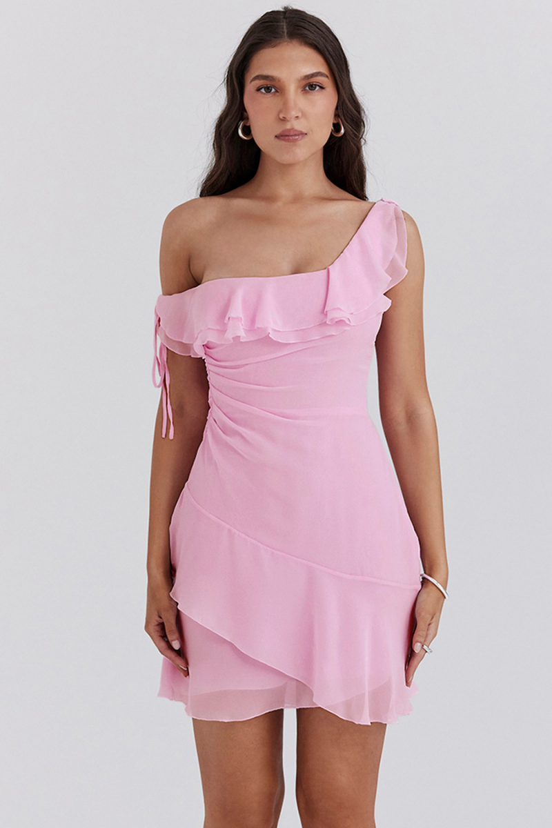 Anissa Off Shoulder Ruffle Mini Dress