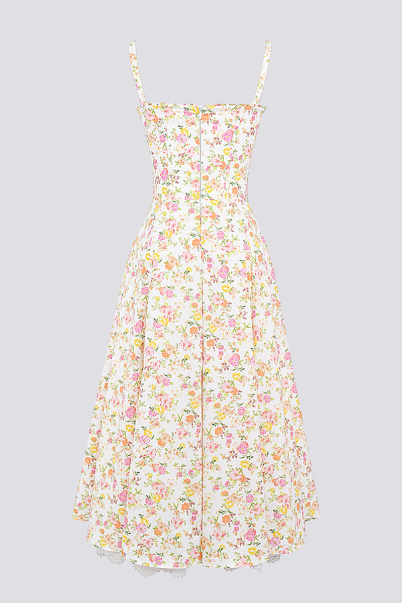 Athénaïs Floral Ruched Maxi Dress