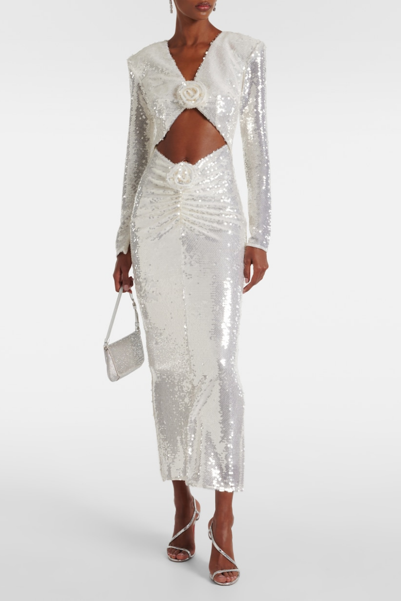 Sukienka Bellamy Sequin Cutout Maxi