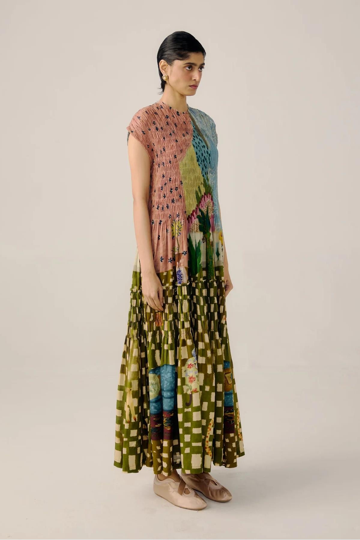 July Alice Print Maxi Dress