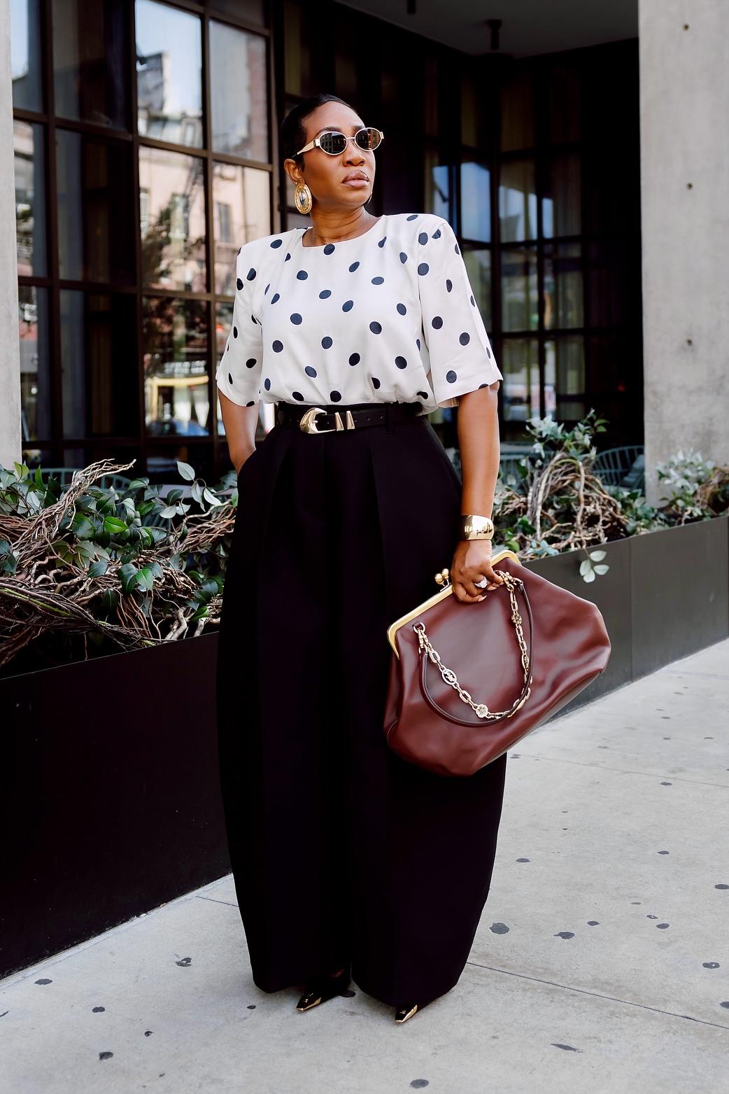 High Waisted Wide  Leg Trousers