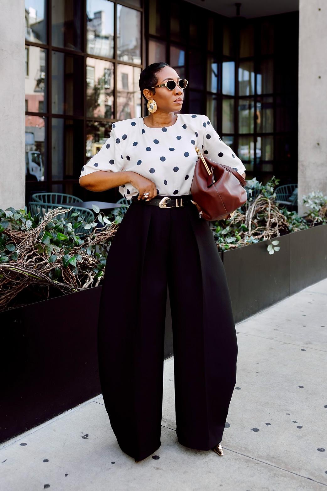 High Waisted Wide  Leg Trousers