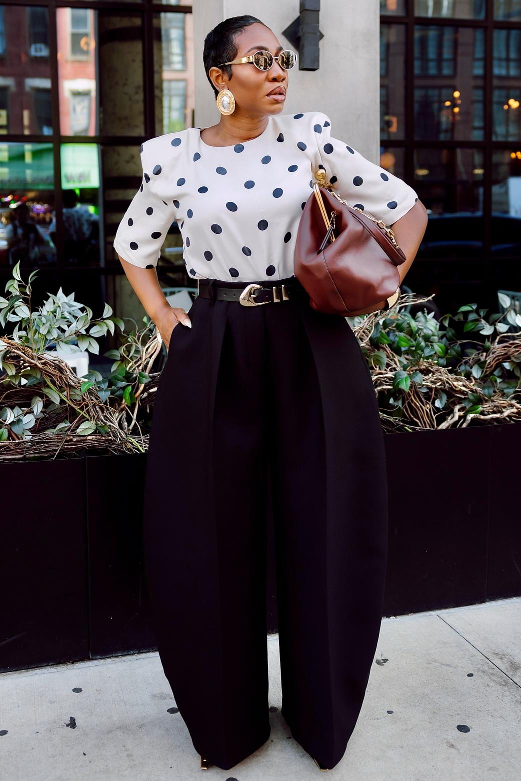 High Waisted Wide  Leg Trousers