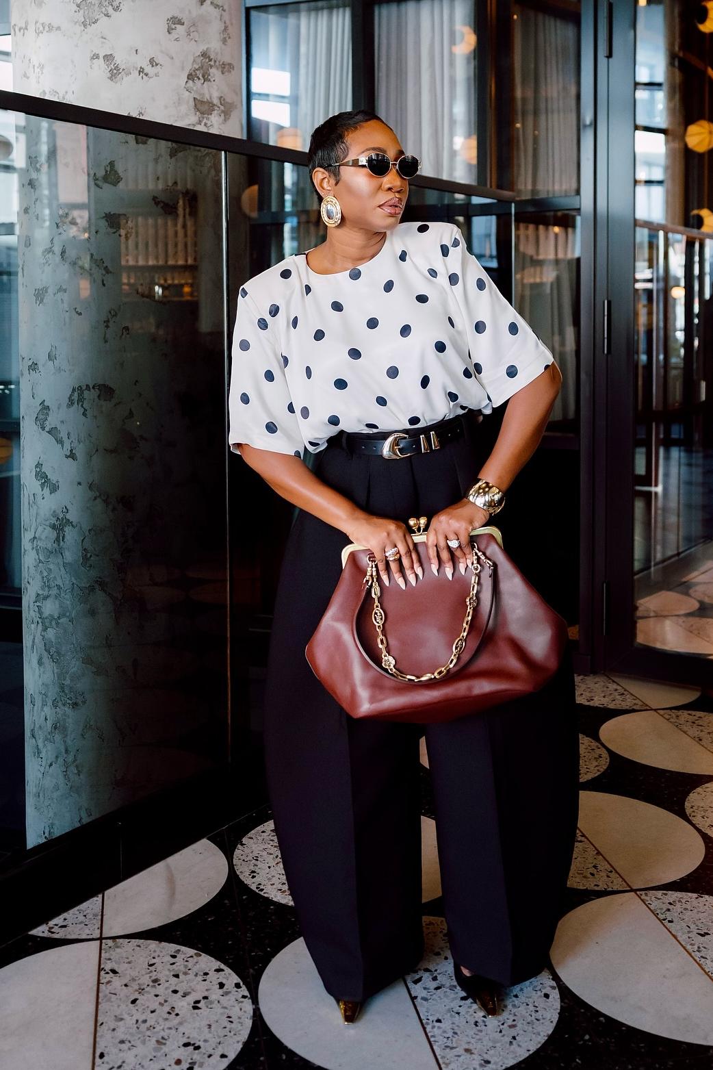 High Waisted Wide  Leg Trousers