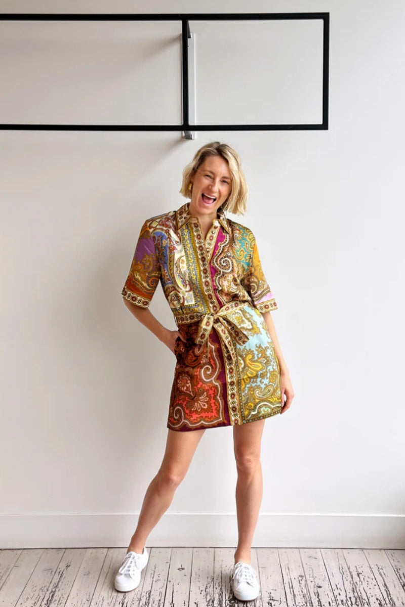 Shirt-Style Linen Dress