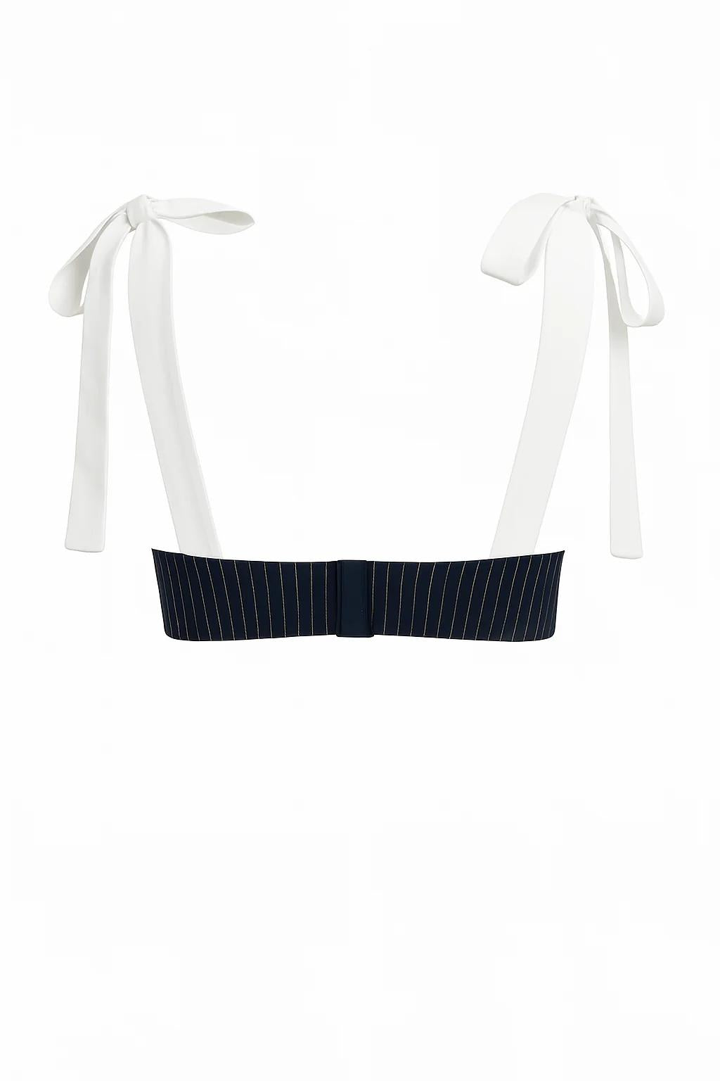 Chic Retro Striped Wide Leg Pants Set