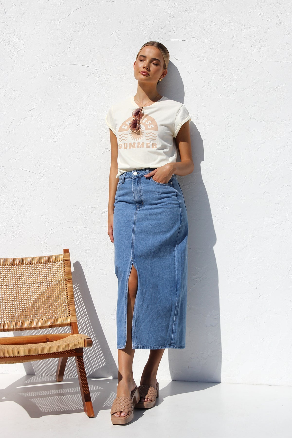 April Denim Skirt