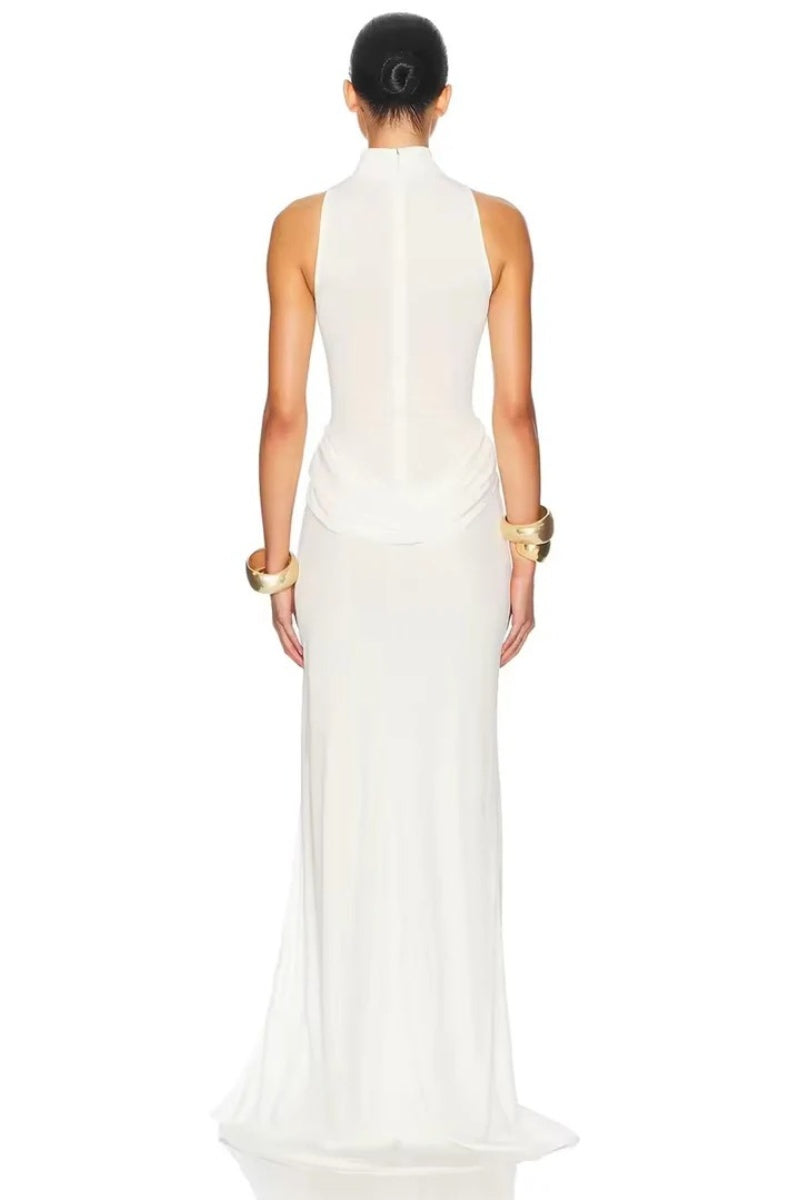 Sexy high slit waist Maxi Dress
