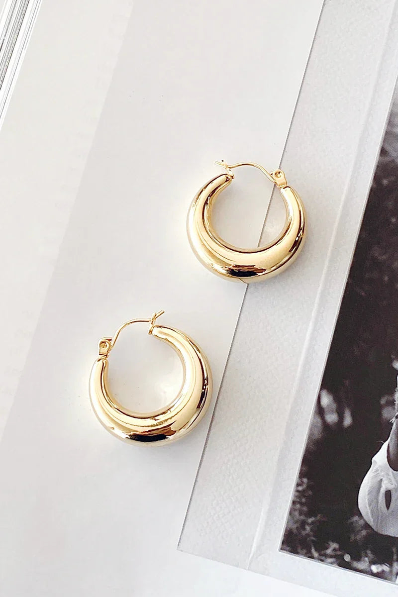 Essential Hoop Earrings - Gold