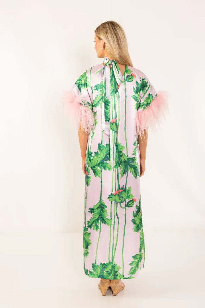Belle Gradient Plisséiert Maxi Kleed