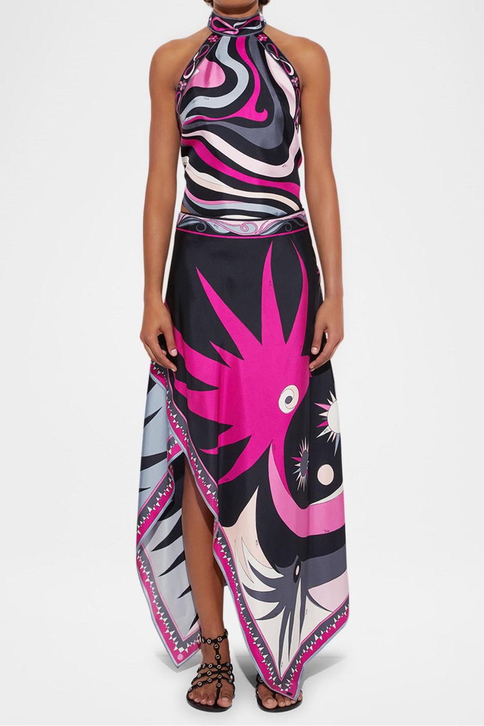 Ensemble jupe abstraite Mengqi