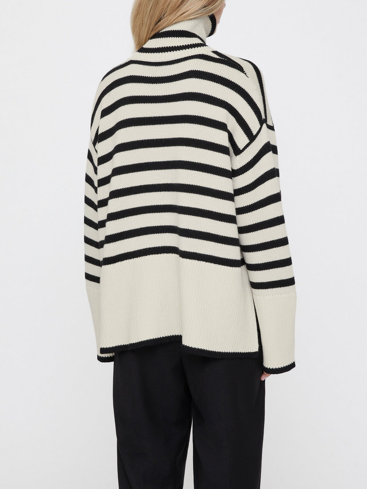 Turtleneck Striped Sweater