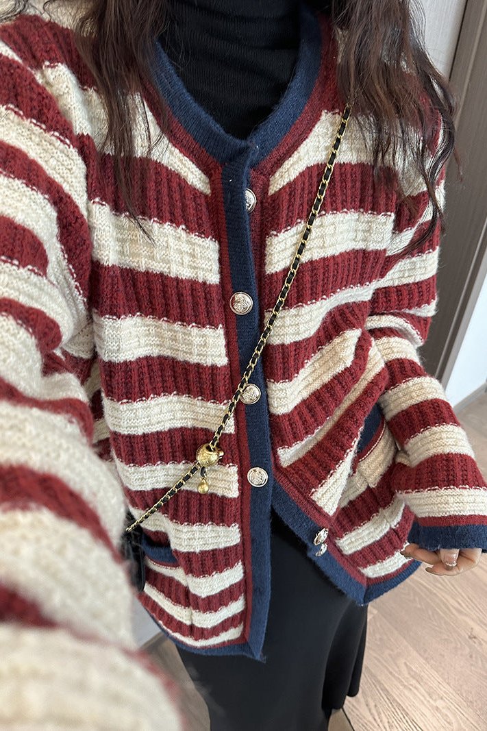 Cardigan in pastinaca