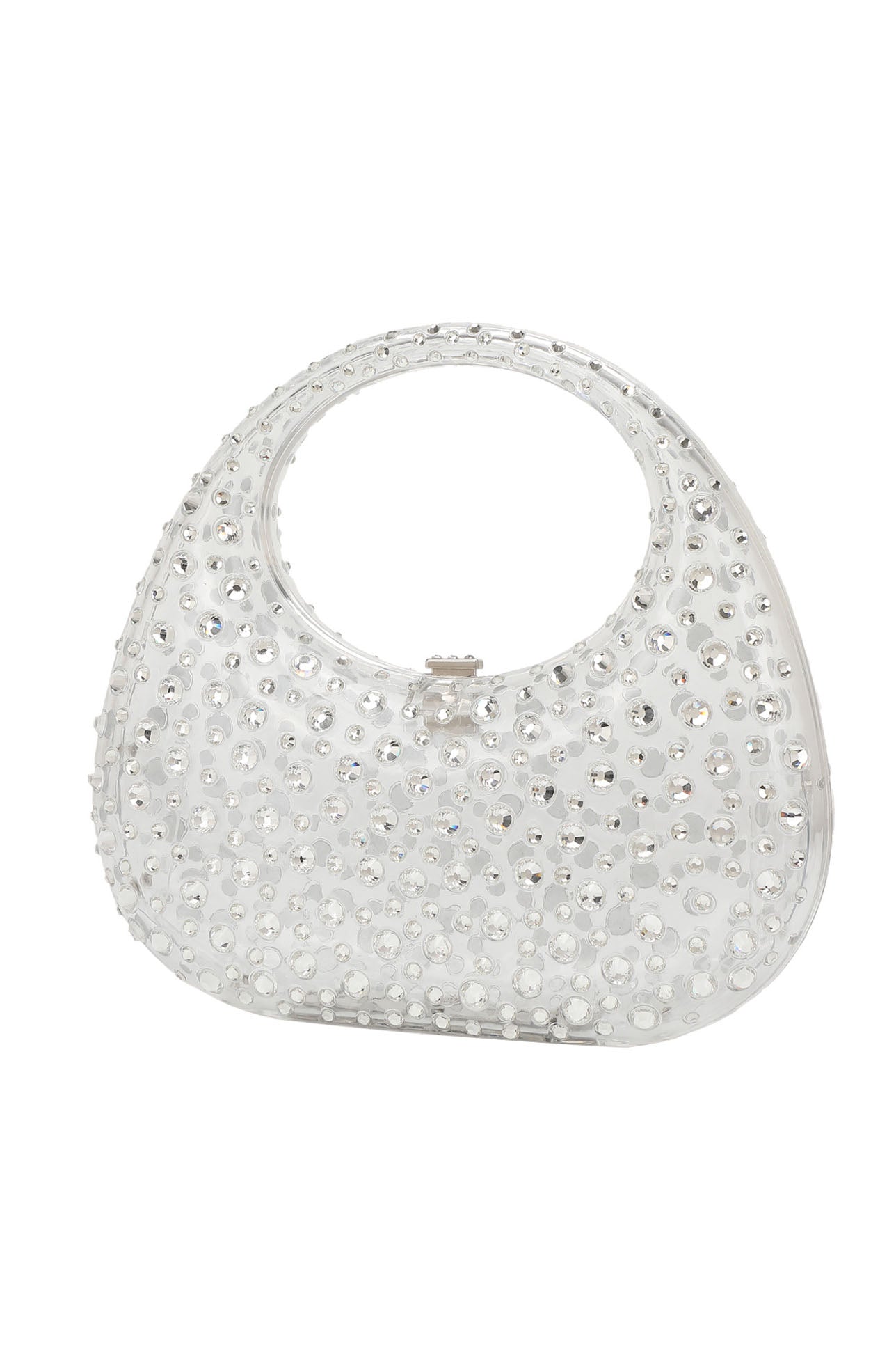 Diamante Embellished Acryl Clutch Bag