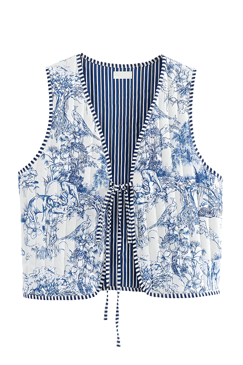 Babinia Blue Waistcoat