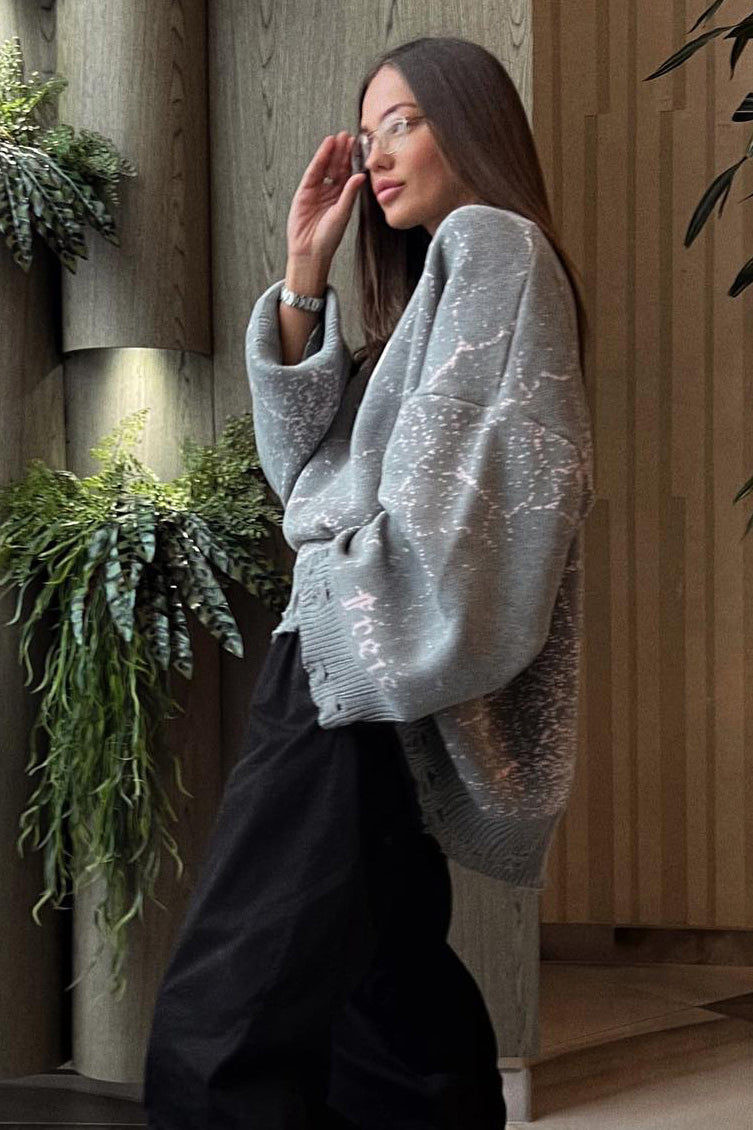 Oversize Streetwear Distressed Sweater