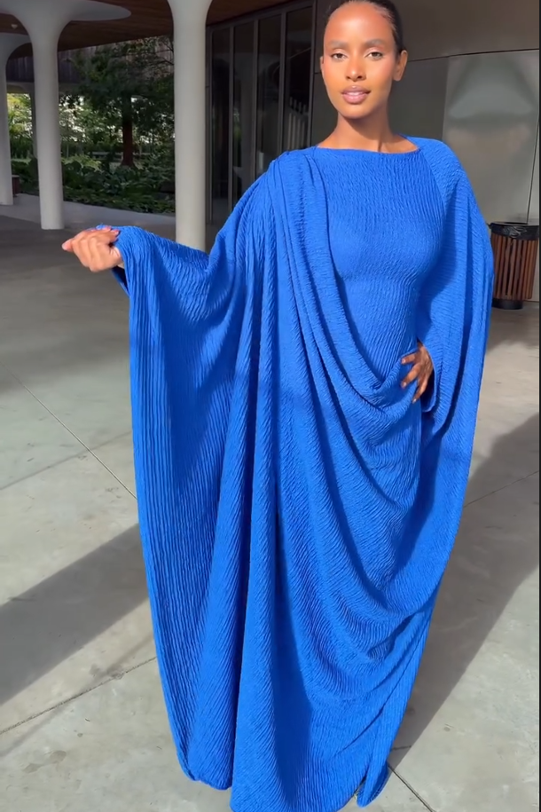 Züchtegt, strukturéiert formellt Maxi-Kleed