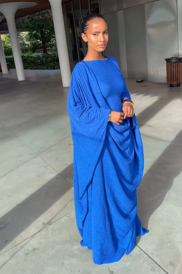 Züchtegt, strukturéiert formellt Maxi-Kleed