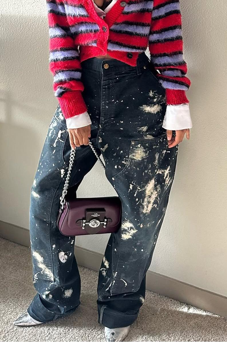 Splash Art Work Jeans