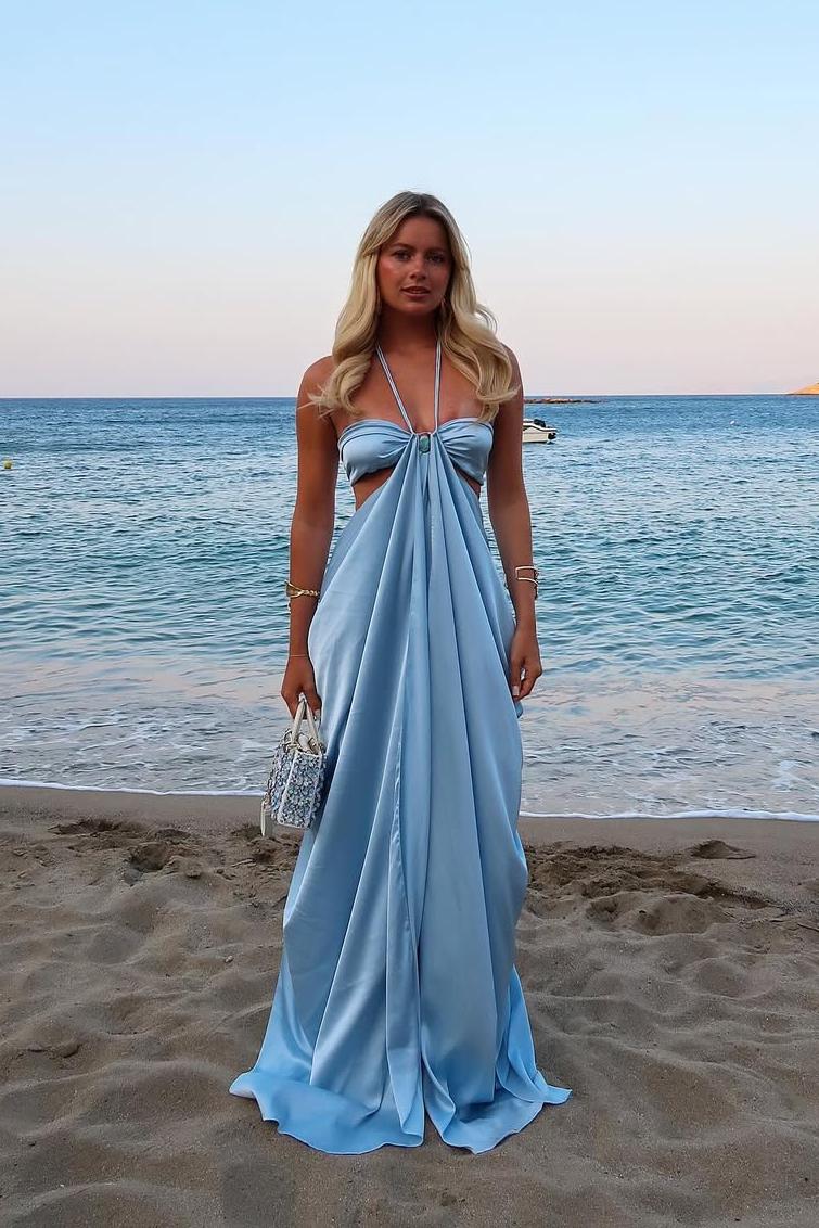 Lake Blue Maxi Dress