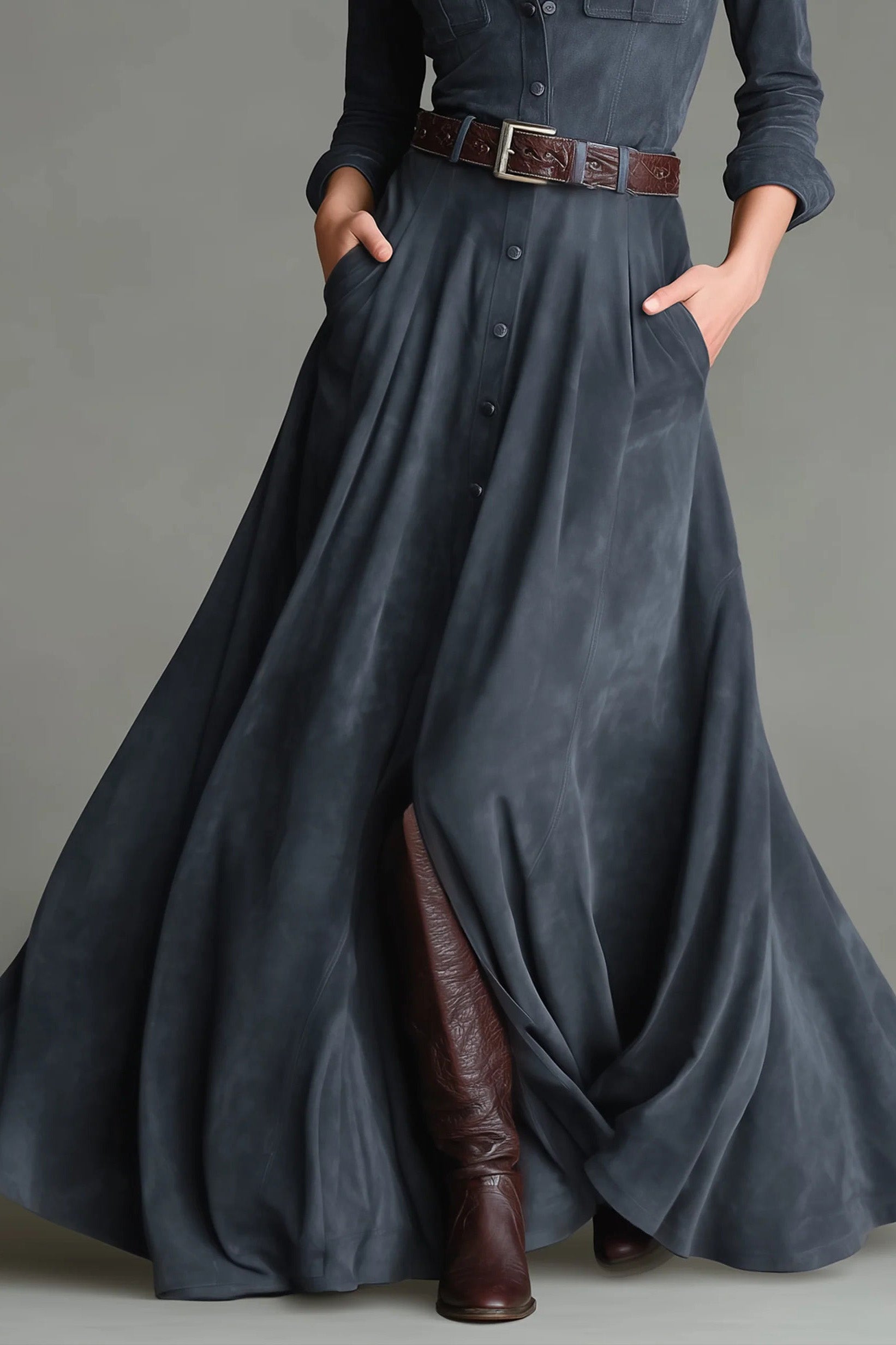 Grace Floral Appliqué Kortärmad midiklänning