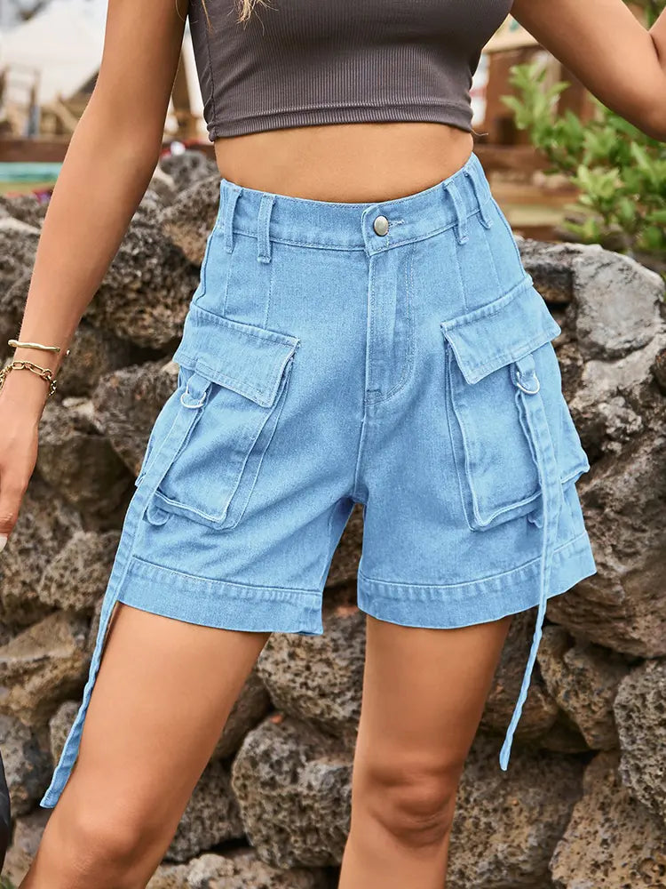 Cargo Jeans-Shorten am amerikanesche Stil