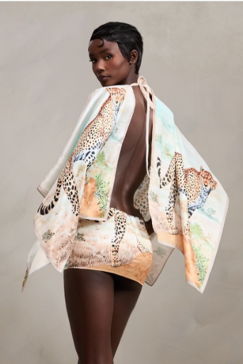 Robe longue cape blanche Flow