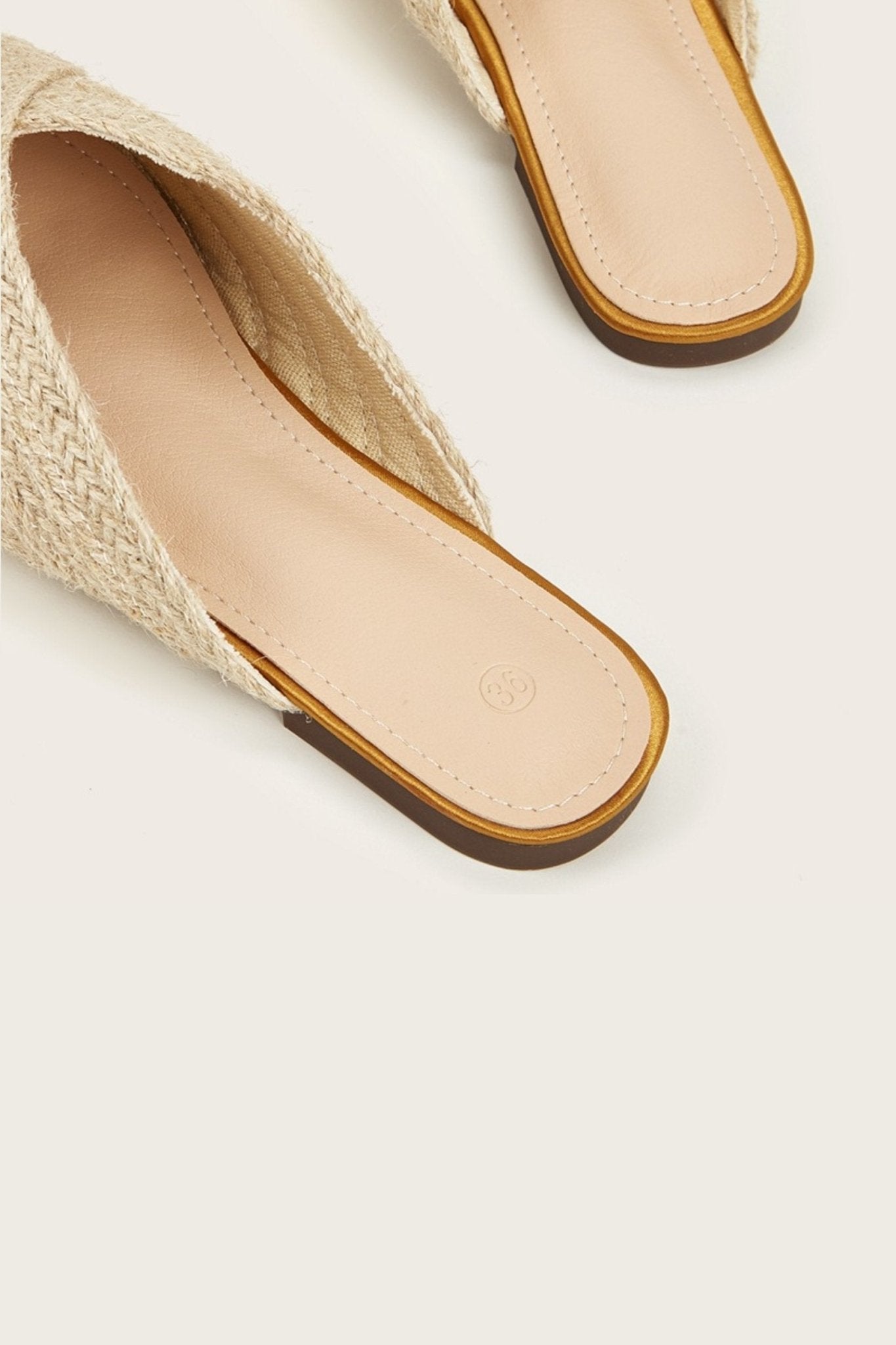 Apphia Woven Satin Slippers-Sunfere