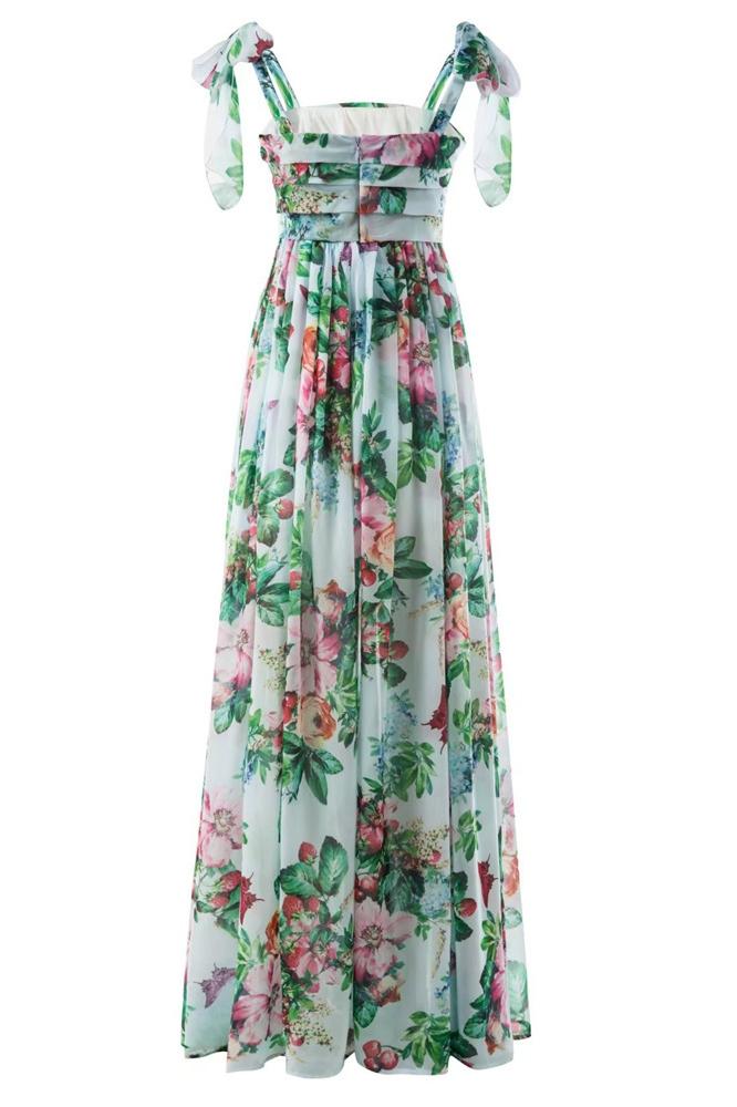 Dinah Printed Strap Maxi Dress