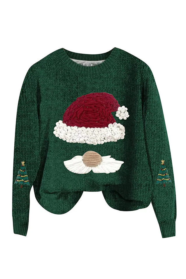 Loose Fit Christmas Knit Sweater