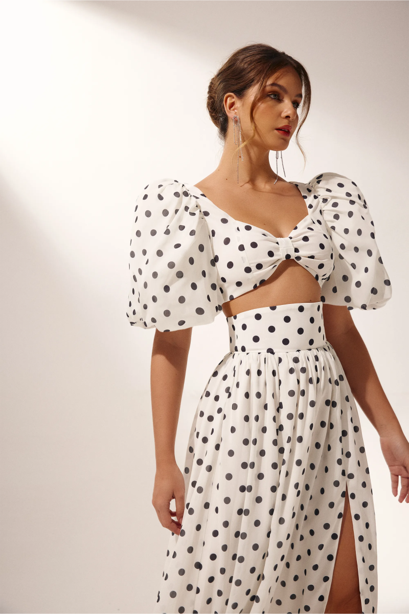 Ellie Polka Dot Skirt Set