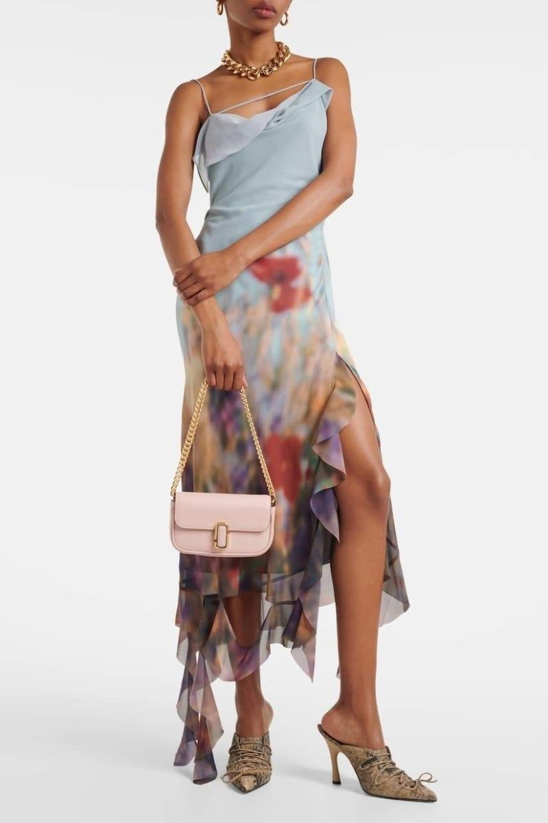 dresses-Elvira Floral Printed Ruffle Midi Slip Dress-SD00604082642-Multi-S - Sunfere