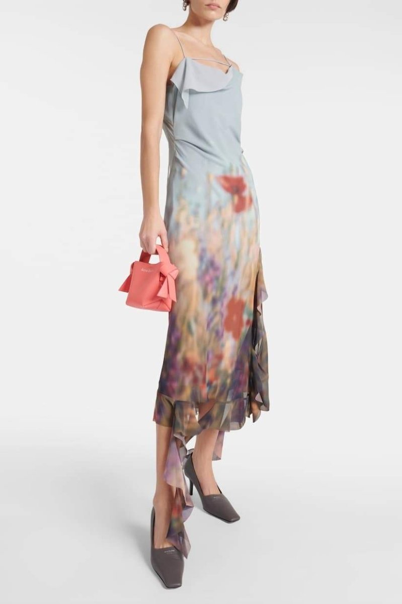 dresses-Elvira Floral Printed Ruffle Midi Slip Dress-SD00604082642-Multi-S - Sunfere