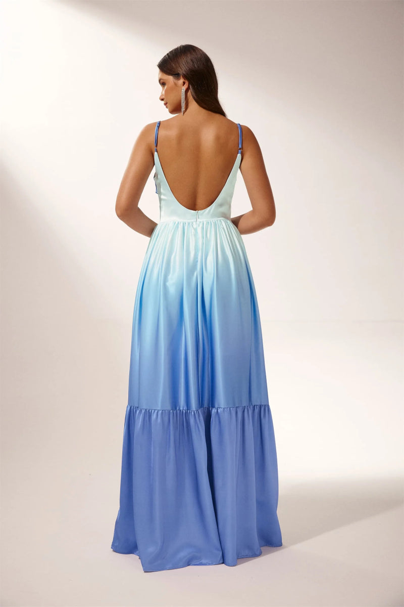 dresses - Ethel Cut - out Gradient Maxi Slip Dress - SD00604302751 - Blue - S - Sunfere