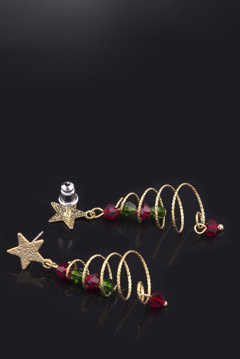 Eudora Christmas Tree Drop Earrings