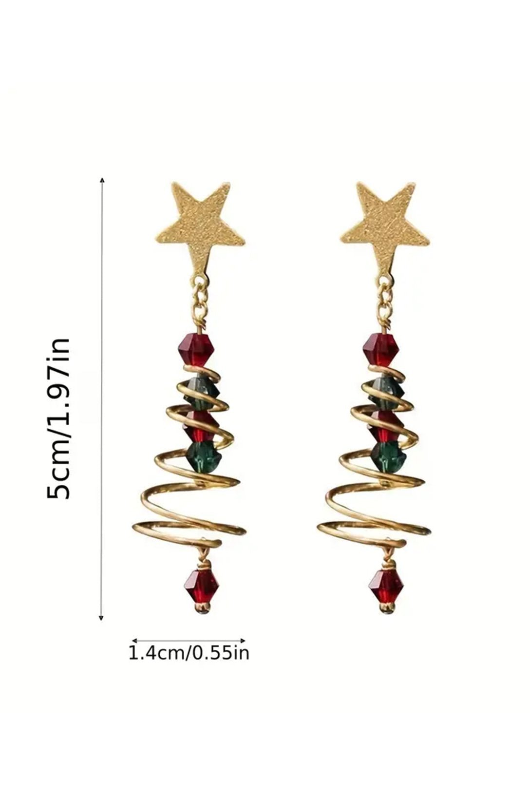 Eudora Christmas Tree Drop Earrings