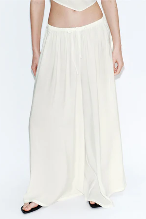 Cropped Casual Cover-Up PantsSet
