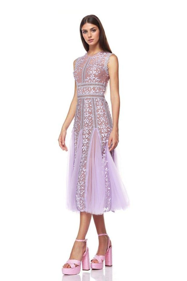 dresses-Heather Embroidered Lace Midi Dress-SD00603182477-Purple-S - Sunfere