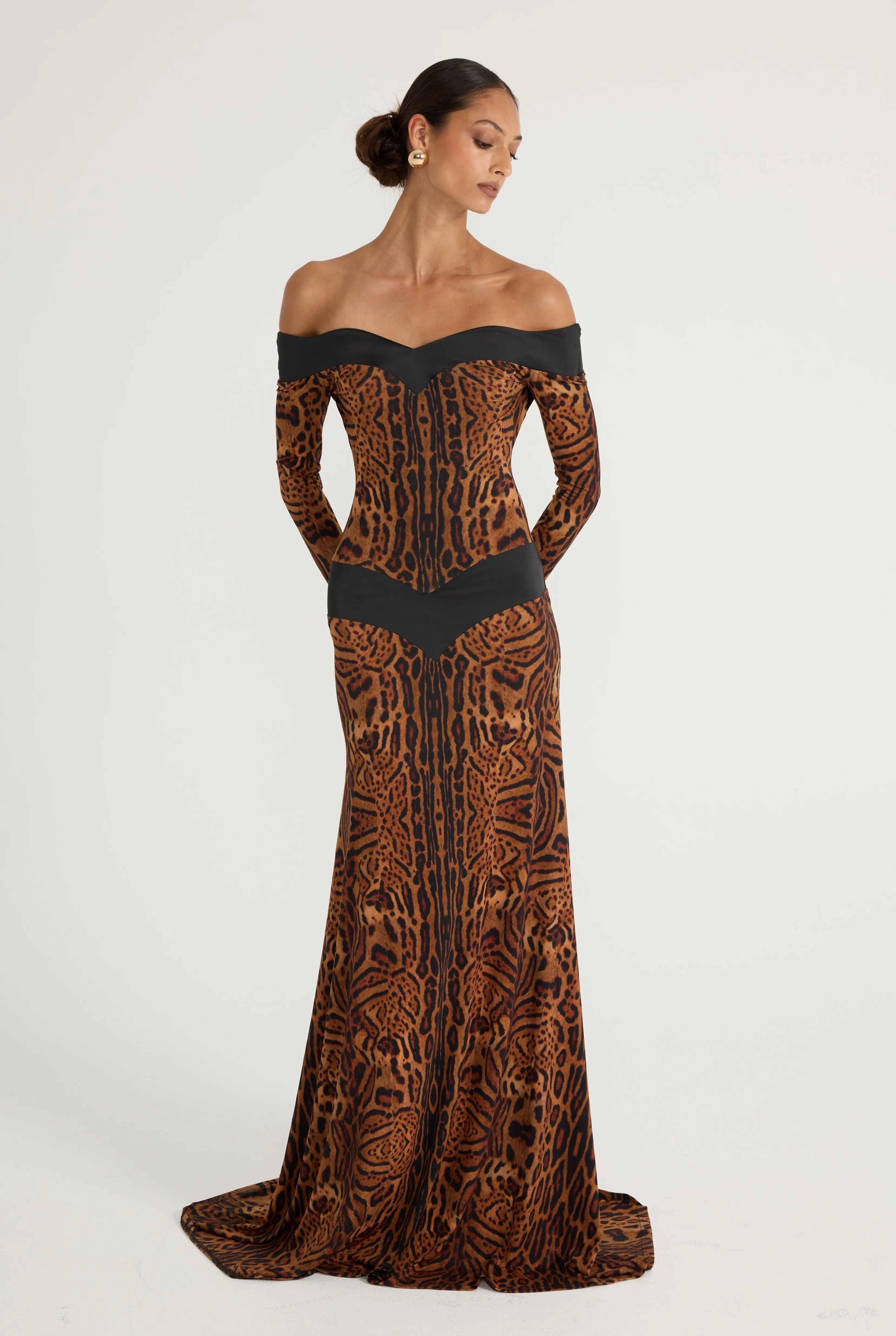 Witte Cape Flow Maxi-jurk