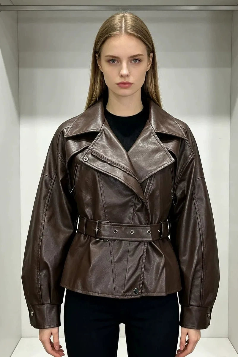 Burgunderrote Fransen-Herz-Blazerjacke