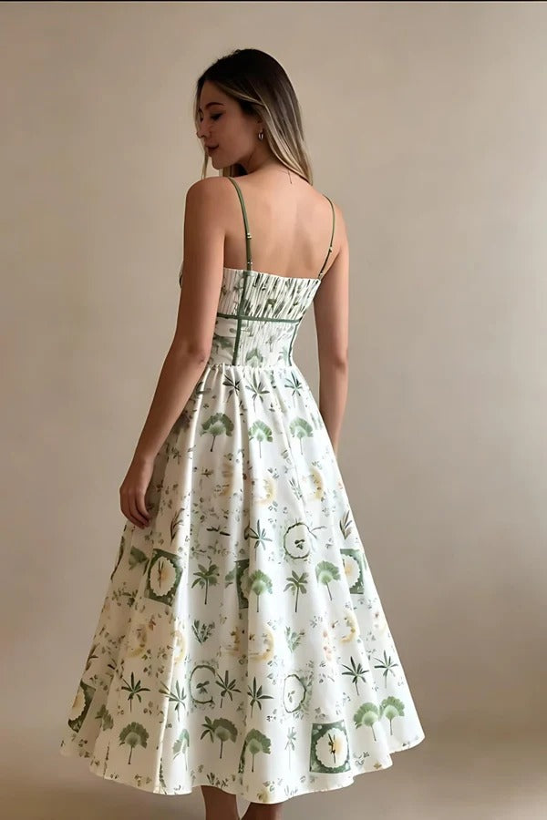 Vestido largo plisado con degradado Belle