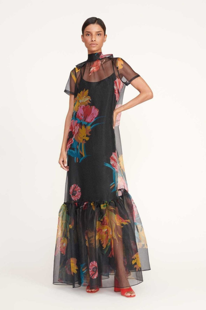 Black Lotus Maxi Dress