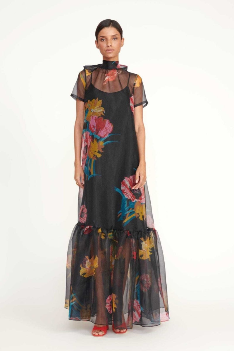 Black Lotus Maxi Dress